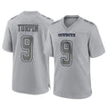 Tlead D.Cowboys #9 KaVontae Turpin Player Gray Atmosphere Fashion Home Game Stitched Jerseys