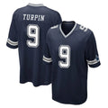 Tlead D.Cowboys #9 KaVontae Turpin Player Navy Home Game Stitched Jerseys