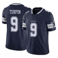 Tlead D.Cowboys #9 KaVontae Turpin Player Navy Limited Vapor F.U.S.E. Home Game Stitched Jerseys
