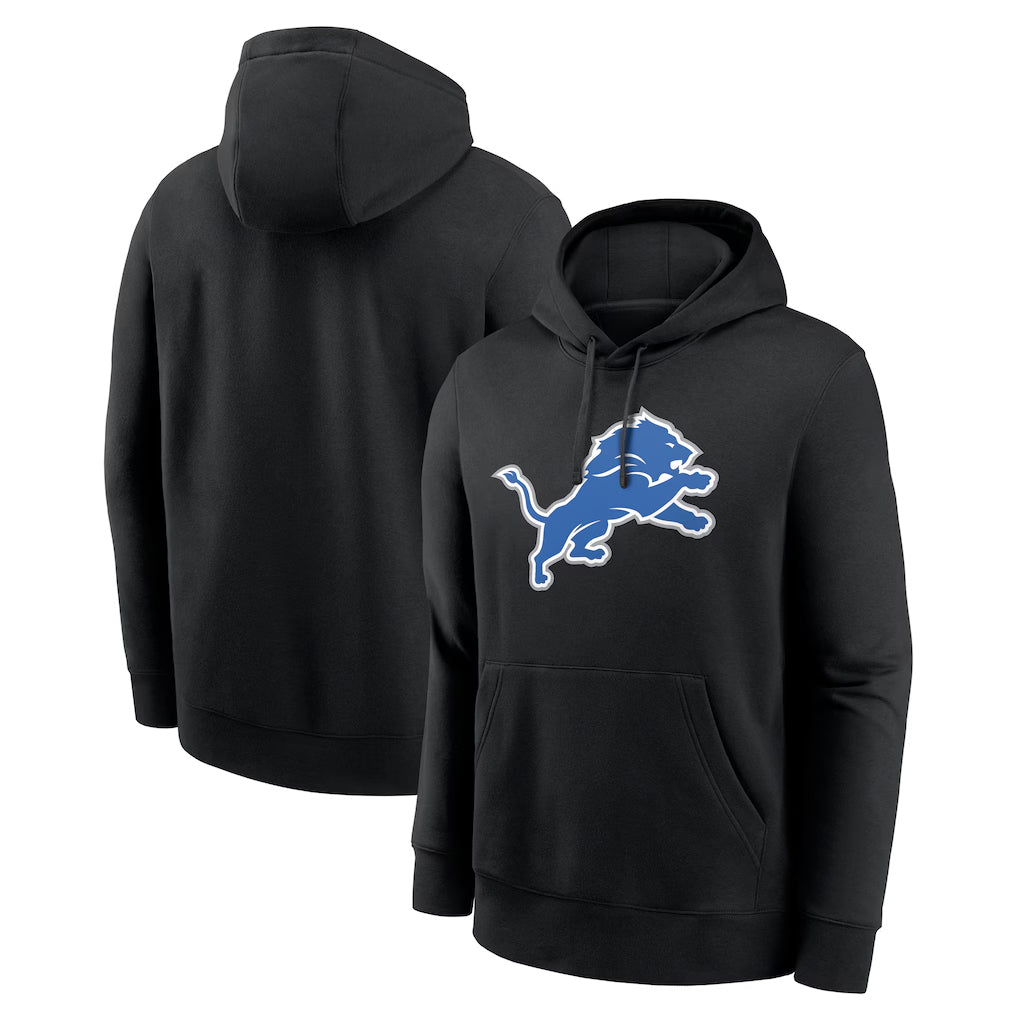 Tlead D.Lions Black Salute to Service Pullover Hoodies Limited Blank Player Stitched Jerseys