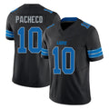 Tlead D.Lions #10 Isiah Pacheco Player Black Alternate Vapor F.U.S.E. Limited Home Game Stitched Jerseys