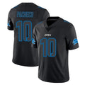 Tlead D.Lions #10 Isiah Pacheco Player Black Impact Limited Home Game Stitched Jerseys