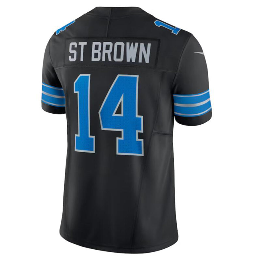 Tlead D.Lions #14 Amon-Ra St. Brown Black 2nd Alternate Vapor F.U.S.E. Limited Stitched Jersey Stitched Jersey