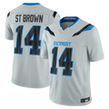 Tlead D.Lions #14 Amon-Ra St. Brown Silver 2026 Rivalries Collection Limited Stitched Jerseys