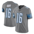Tlead D.Lions #16 Jared Goff Player Gray Vapor Untouchable Limited Home Game Stitched Jerseys