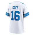 Tlead D.Lions #16 Jared Goff Player White Home Game Stitched Jerseys