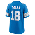 Tlead D.Lions #18 Isaac TeSlaa Blue Game Player Jersey
