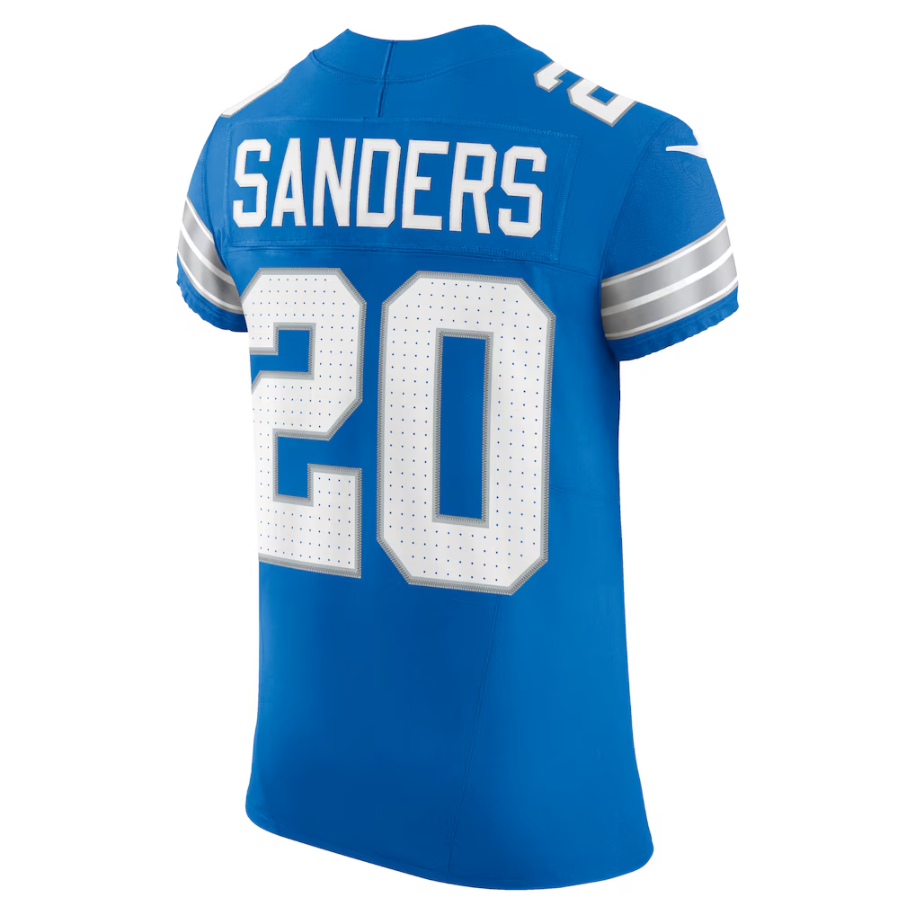 Tlead D.Lions #20 Barry Sanders Blue Team Vapor F.U.S.E. Elite Stitched Jerseys