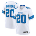 Tlead D.Lions #20 Barry Sanders Player White Game Stitched Jerseys