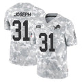 Tlead D.Lions #31 Kerby Joseph Player Arctic Camo Salute To Service Limited Stitched Jerseys