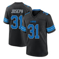 Tlead D.Lions #31 Kerby Joseph Player Black Alternate Home Game Stitched Jerseys