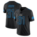 Tlead D.Lions #31 Kerby Joseph Player Black Impact Limited Home Game Stitched Jerseys