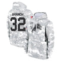 Tlead D.Lions #32 Brian Branch Player Arctic Camo Salute to Service Hoodies Limited Game Stitched Jerseys