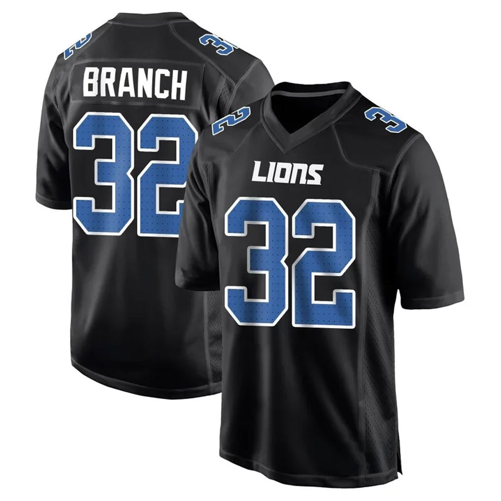 Tlead D.Lions #32 Brian Branch Player Black Limited Fashion Stitched Jerseys