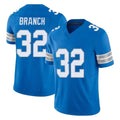 Tlead D.Lions #32 Brian Branch Player Blue Limited Vapor F.U.S.E. Alternate Home Game Stitched Jerseys