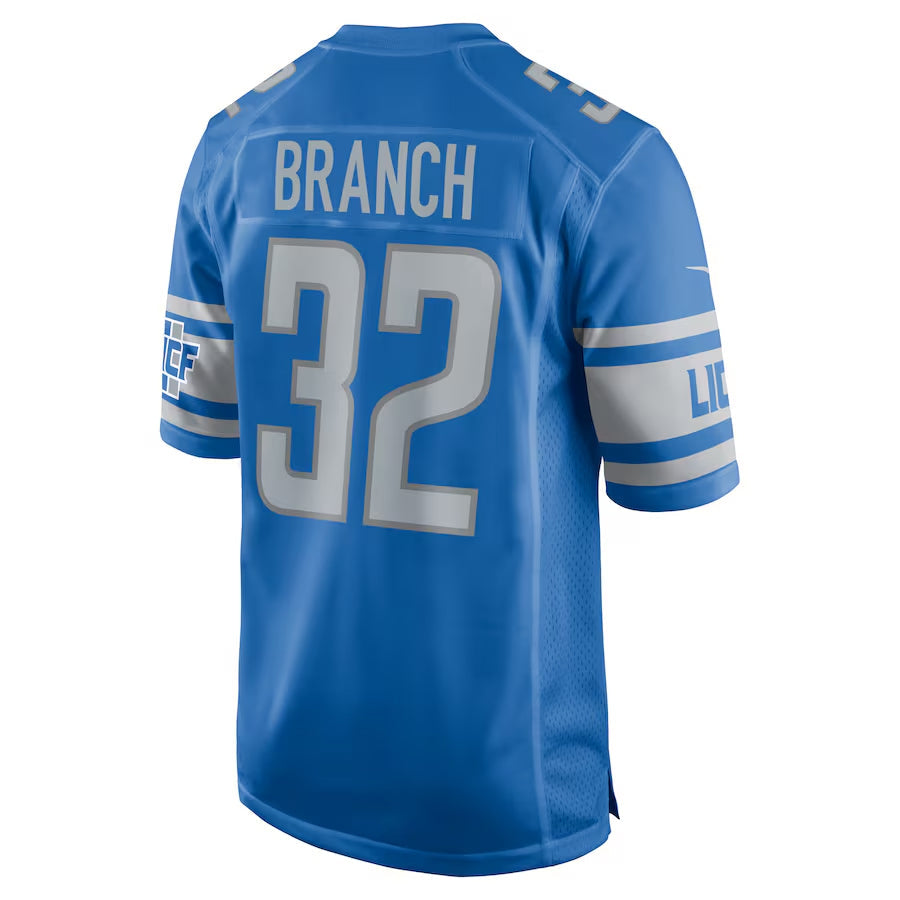 Tlead D.Lions #32 Brian Branch Player Blue Replica Game Stitched Jerseys