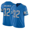 Tlead D.Lions #32 Brian Branch Player Blue Vapor F.U.S.E. Limited Home Game Stitched Jerseys