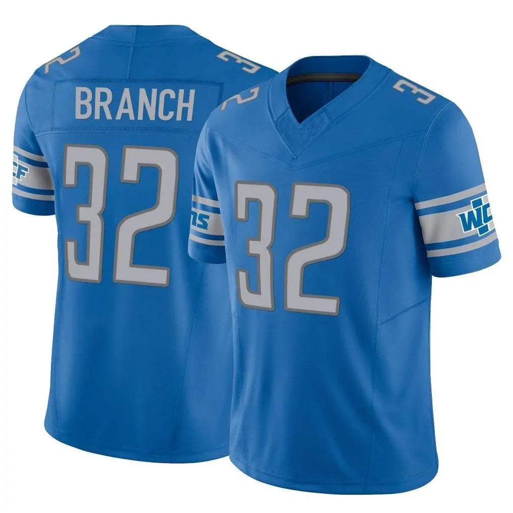 Tlead D.Lions #32 Brian Branch Player Blue Vapor F.U.S.E. Limited Home Game Stitched Jerseys