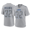 Tlead D.Lions #32 Brian Branch Player Gray Atmosphere Fashion Home Game Stitched Jerseys