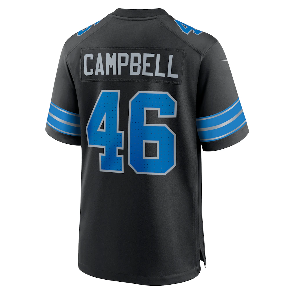 Tlead D.Lions #46 Jack Campbell Black 2nd Alternate Game Stitched Jerseys