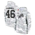 Tlead D.Lions #46 Jack Campbell Player Arctic Camo Salute to Service Hoodies Limited Game Stitched Jerseys