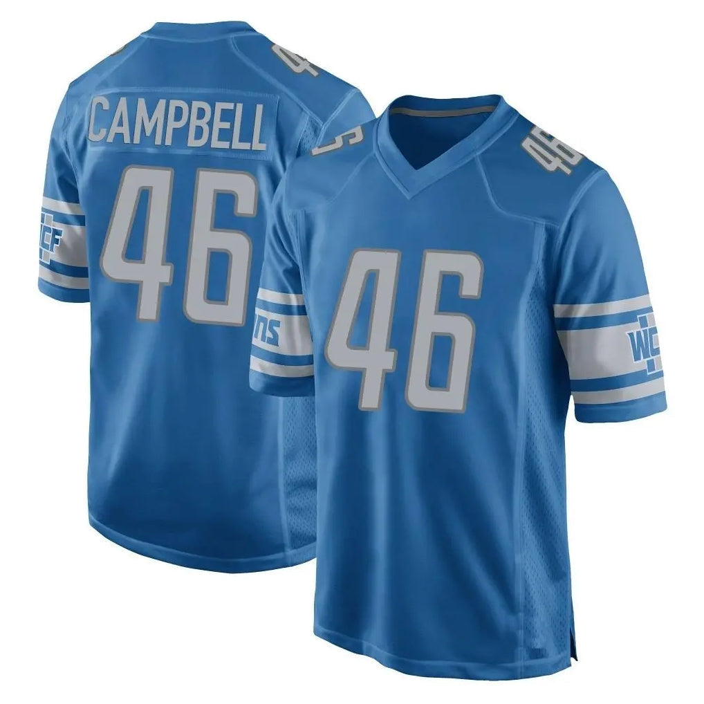 Tlead D.Lions #46 Jack Campbell Player Blue Home Game Stitched Jerseys
