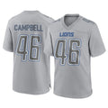 Tlead D.Lions #46 Jack Campbell Player Gray Atmosphere Fashion Home Game Stitched Jerseys