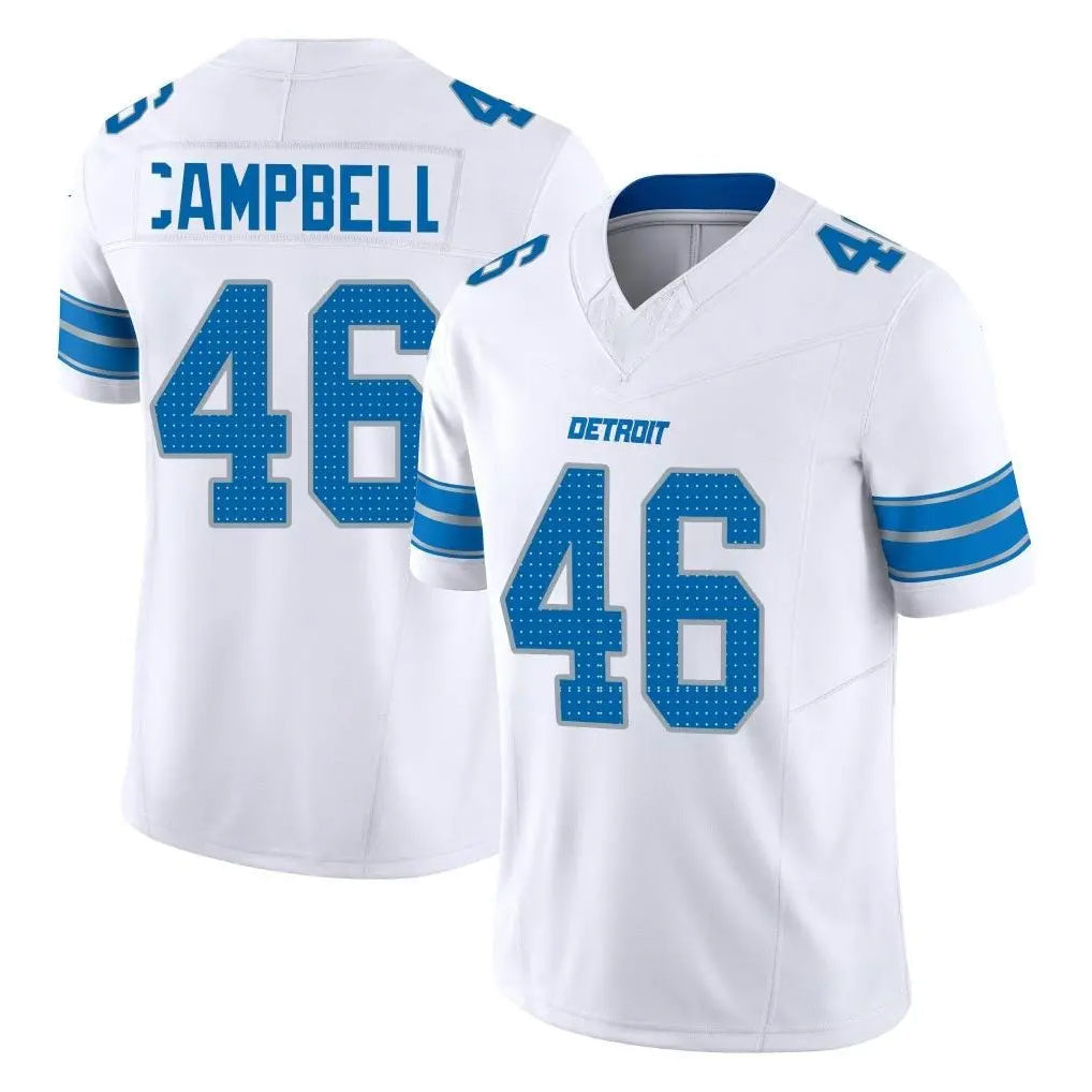 Tlead D.Lions #46 Jack Campbell Player White Limited Vapor F.U.S.E. Alternate Home Game Stitched Jerseys