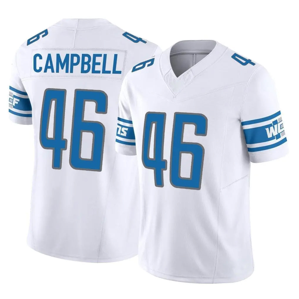 Tlead D.Lions #46 Jack Campbell Player White Vapor F.U.S.E. Limited Home Game Stitched Jerseys