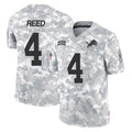 Tlead D.Lions #4 D.J. Reed Player Arctic Camo Salute To Service Limited Stitched Jerseys