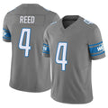 Tlead D.Lions #4 D.J. Reed Player Gray Vapor F.U.S.E. Limited Home Game Stitched Jerseys