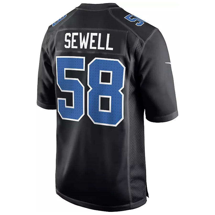 Tlead D.Lions #58 Penei Sewell Player Black Fashion Game Stitched Jerseys