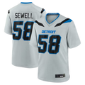 Tlead D.Lions #58 Penei Sewell Silver 2026 Rivalries Collection Game Stitched Jerseys