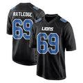 Tlead D.Lions #69 Tate Ratledge Player Black Fashion Home Game Stitched Jerseys