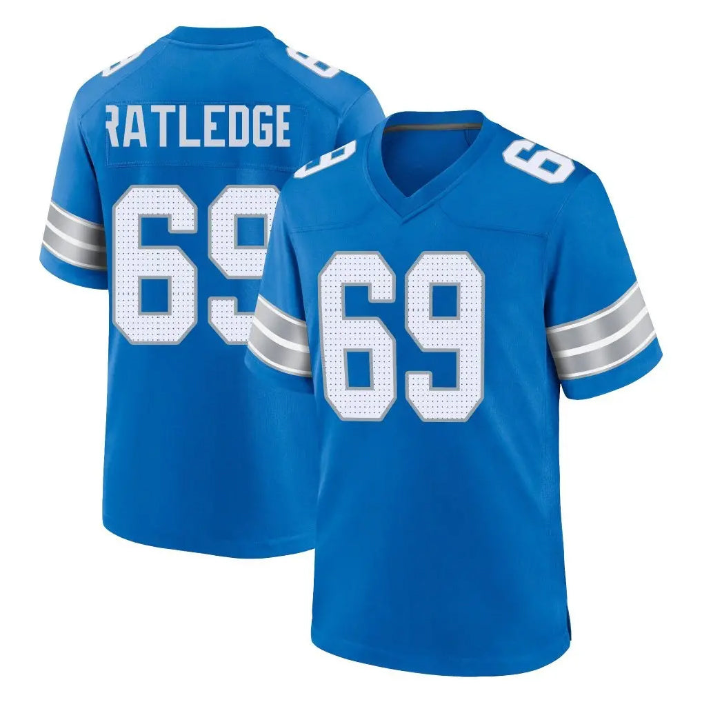 Tlead D.Lions #69 Tate Ratledge Player Blue Alternate Home Game Stitched Jerseys