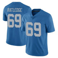 Tlead D.Lions #69 Tate Ratledge Player Blue Limited Throwback Vapor Untouchable Stitched Jerseys