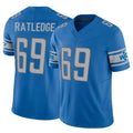 Tlead D.Lions #69 Tate Ratledge Player Blue Vapor F.U.S.E. Limited Home Game Stitched Jerseys