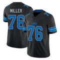 Tlead D.Lions #76 Blake Miller Player Black Alternate Vapor F.U.S.E. Limited Home Game Stitched Jerseys