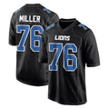 Tlead D.Lions #76 Blake Miller Player Black Fashion Home Game Stitched Jerseys