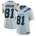 Tlead D.Lions #81 Calvin Johnson Silver 2026 Rivalries Collection Limited Stitched Jerseys