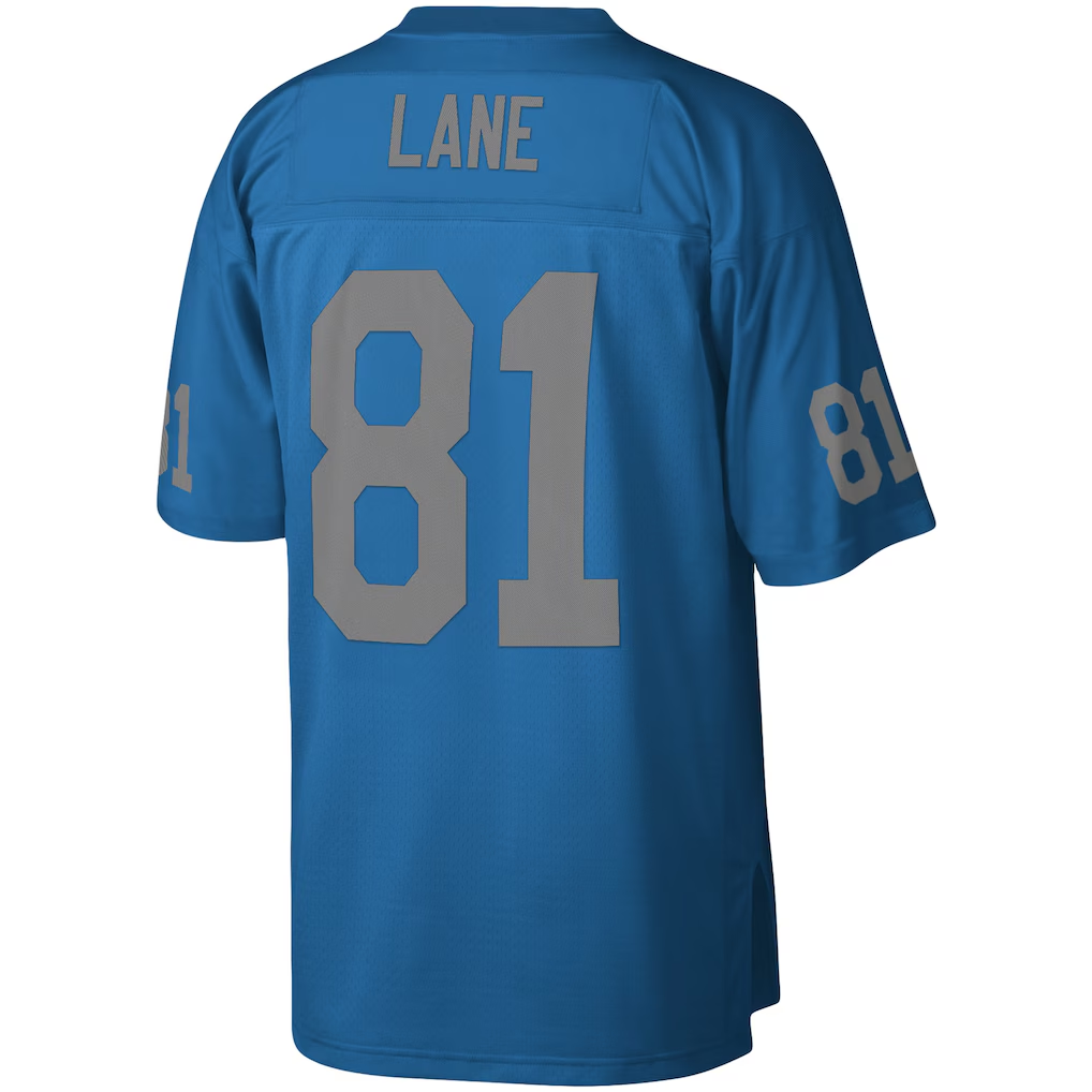 Tlead D.Lions #81 Richard Lane Mitchell & Ness Blue Legacy Replica Jersey Stitched Puhic