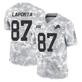 Tlead D.Lions #87 Sam LaPorta Player Arctic Camo Salute To Service Limited Stitched Jerseys
