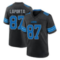 Tlead D.Lions #87 Sam LaPorta Player Black Alternate Home Game Stitched Jerseys