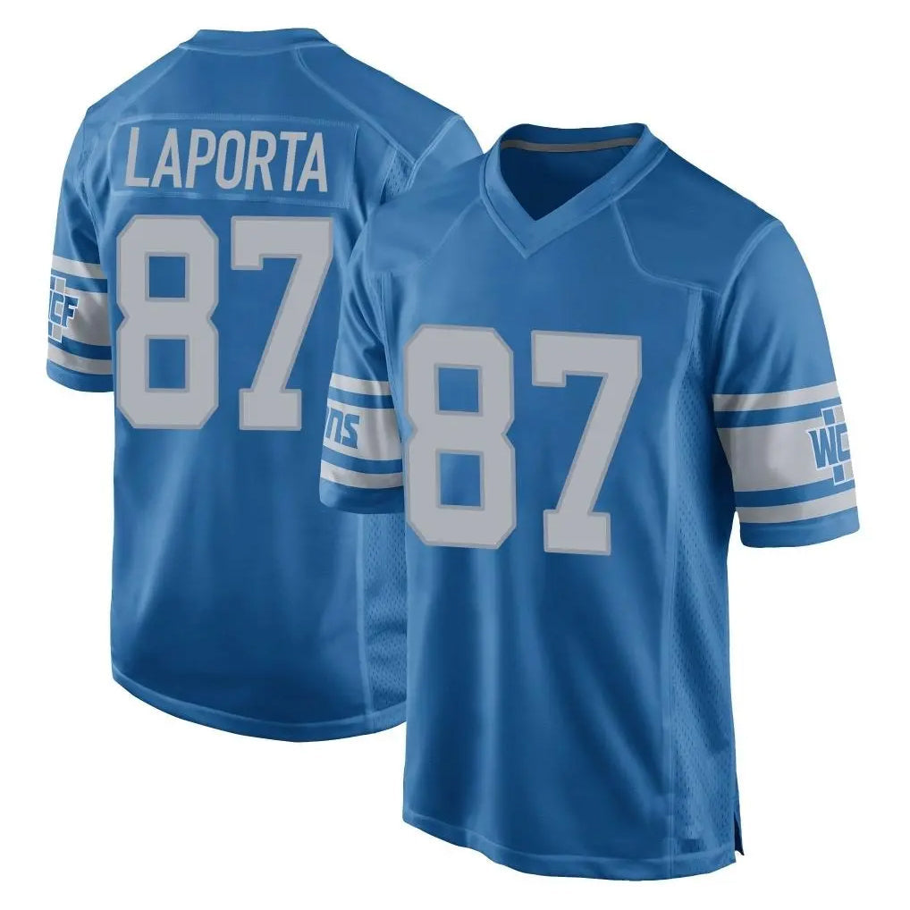 Tlead D.Lions #87 Sam LaPorta Player Blue Vapor Untouchable Throwback Game Stitched Jerseys