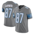 Tlead D.Lions #87 Sam LaPorta Player Gray Vapor Untouchable Limited Home Game Stitched Jerseys