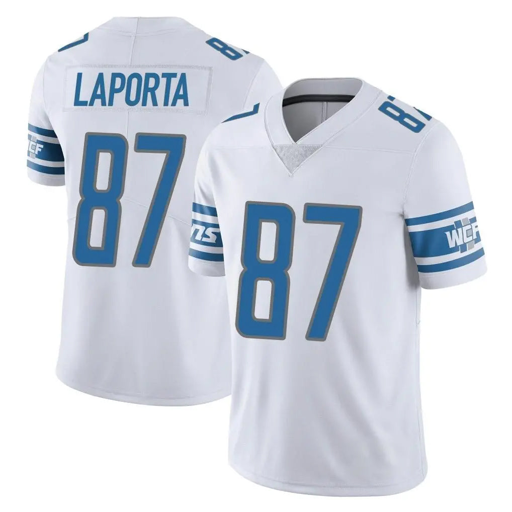 Tlead D.Lions #87 Sam LaPorta Player White Limited Vapor Untouchable Home Game Stitched Jerseys