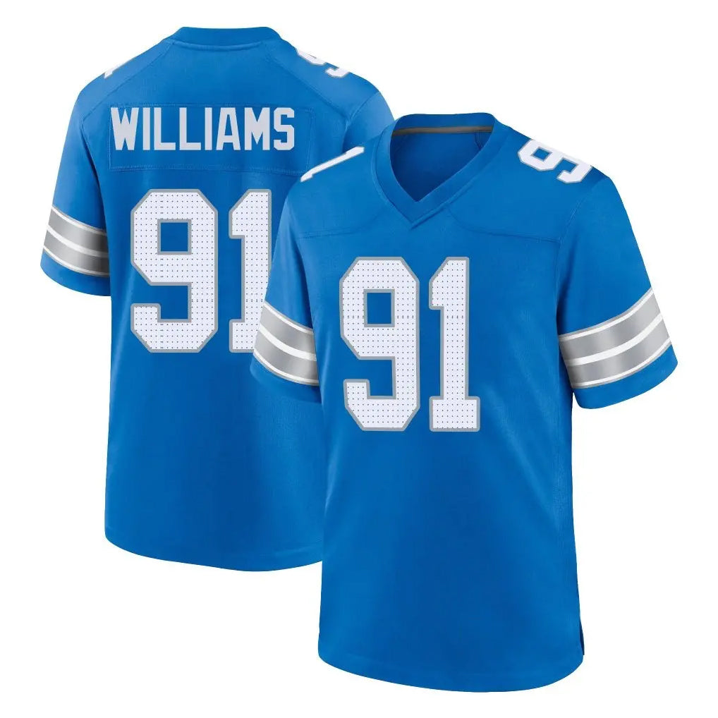 Tlead D.Lions #91 Tyleik Williams Player Blue Alternate Home Game Stitched Jerseys