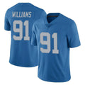 Tlead D.Lions #91 Tyleik Williams Player Blue Limited Throwback Vapor Untouchable Stitched Jerseys