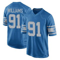 Tlead D.Lions #91 Tyleik Williams Player Blue Vapor Untouchable Throwback Game Stitched Jerseys