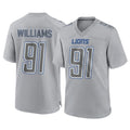 Tlead D.Lions #91 Tyleik Williams Player Gray Atmosphere Fashion Home Game Stitched Jerseys